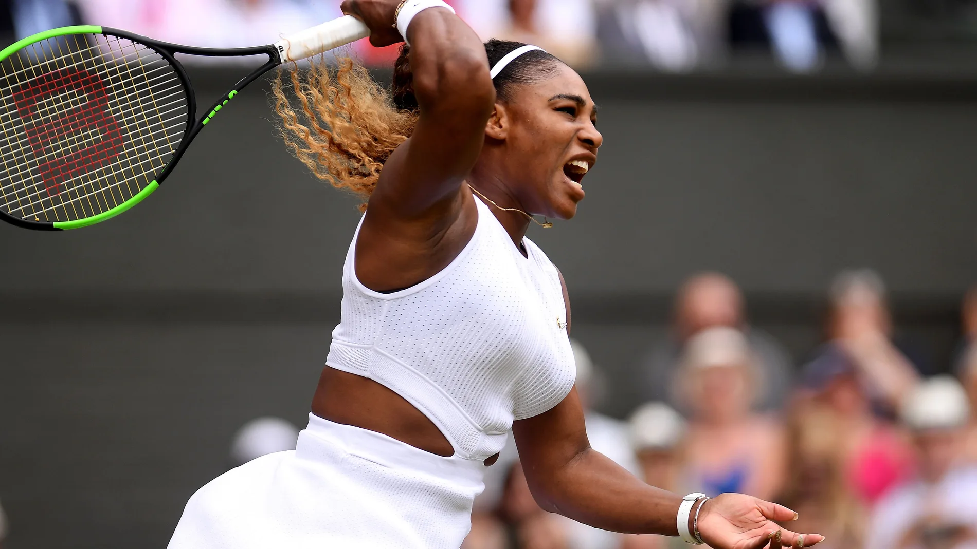 Serena Williams durante el torneo de Wimbledon 2019 Serena Williams durante el torneo de Wimbledon 2019