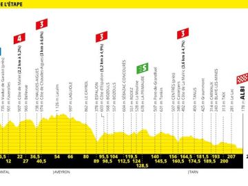 Perfil de la décima etapa del Tour de Francia