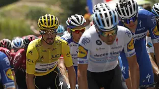 Alaphilippe, maillot amarillo del Tour Alaphilippe, maillot amarillo del Tour
