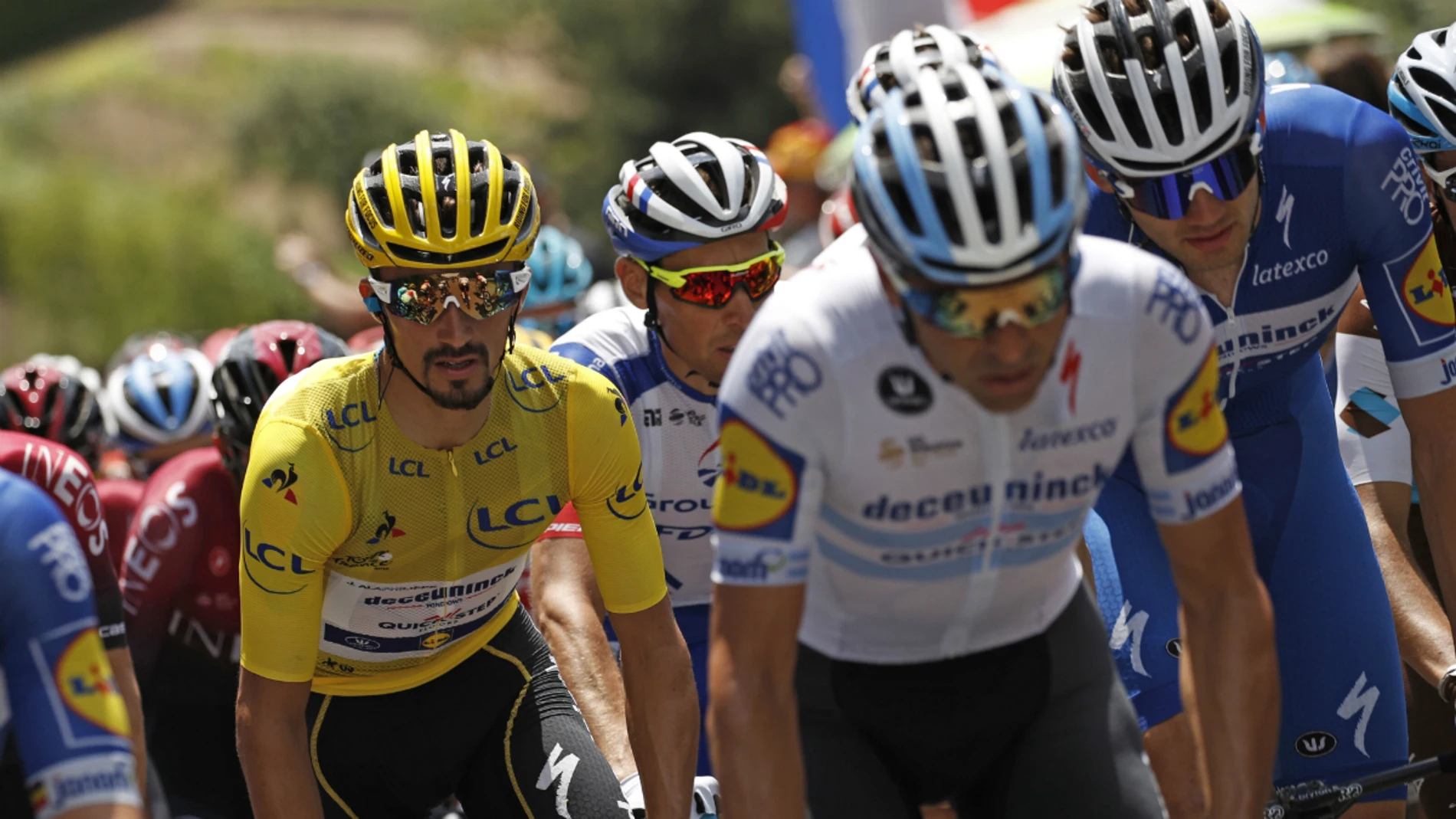 Alaphilippe, maillot amarillo del Tour Alaphilippe, maillot amarillo del Tour