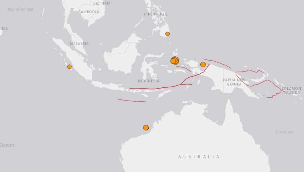Un terremoto hace temblar parte de Indonesia
