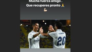 Cristiano lanzó un mensaje de apoyo a Marco Asensio