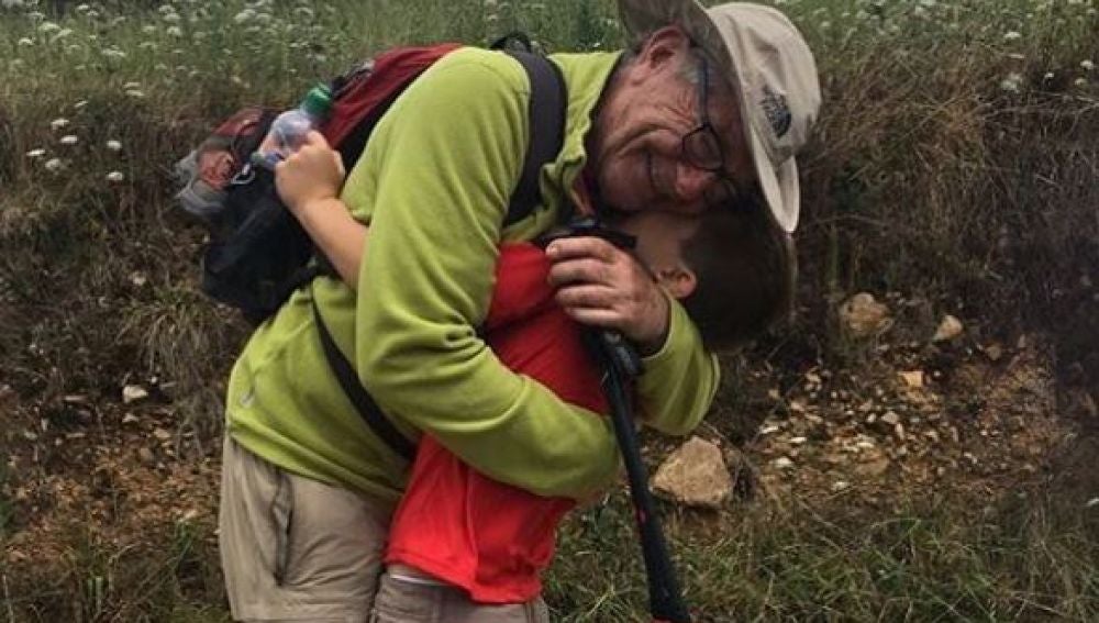 Jaime y Santi en el Camino de Santiago