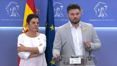 Rufián: "Es la muerte política de Sánchez y de Iglesias" Rufián: "Es la muerte política de Sánchez y de Iglesias"