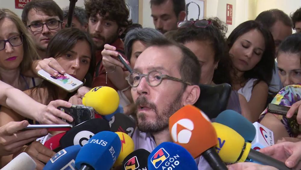 Echenique responde al PSOE que la contraoferta es "modesta" y le pide que rectifique antes de la investidura