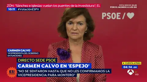 Carmen Calvo cALVO