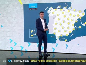 Última jornada de la ola de calor: las temperaturas empiezan a bajar en la mitad occidental