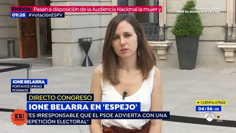 Ione Belarra en Espejo Público Ione Belarra en Espejo Público
