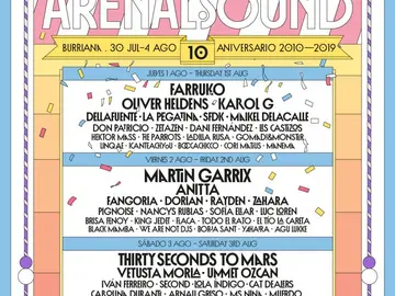 Cartel Arenal Sound 2019 Cartel Arenal Sound 2019