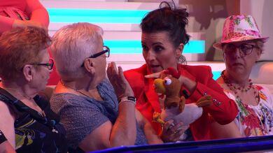El buen rollo de Silvia Abril con el público de ‘¡Ahora caigo!’