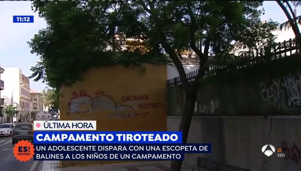 Disparos en un campamento de Málaga