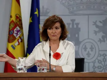 La vicepresidenta del Gobierno en funciones, Carmen Calvo La vicepresidenta del Gobierno en funciones, Carmen Calvo