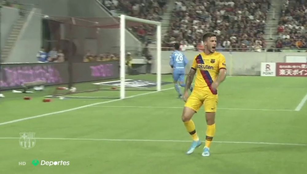Dos goles de Carles Pérez le dan al Barcelona la primera victoria de la pretemporada ante el Vissel Kobe de Iniesta