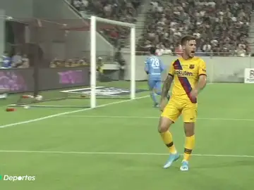 Dos goles de Carles Pérez le dan al Barcelona la primera victoria de la pretemporada ante el Vissel Kobe de Iniesta Dos goles de Carles Pérez le dan al Barcelona la primera victoria de la pretemporada ante el Vissel Kobe de Iniesta