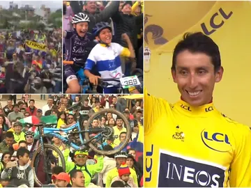Colombia sale a la calle para celebrar la victoria de Egan Bernal Colombia sale a la calle para celebrar la victoria de Egan Bernal