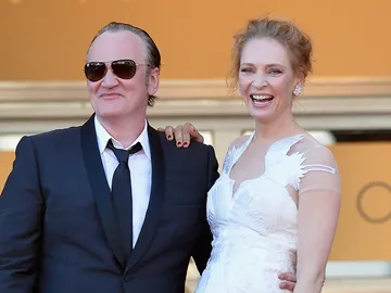 Quentin Tarantino y Uma Thurman Quentin Tarantino y Uma Thurman