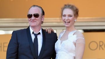 Quentin Tarantino y Uma Thurman