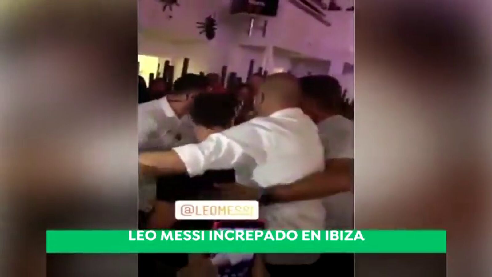 Momentos de tensión con Leo Messi en una discoteca Ibiza