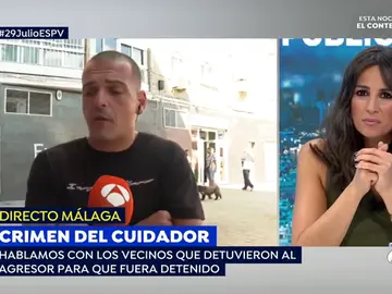 'Espejo Público' habla con el vecino que retuvo al asesino del crimen del cuidador 'Espejo Público' habla con el vecino que retuvo al asesino del crimen del cuidador