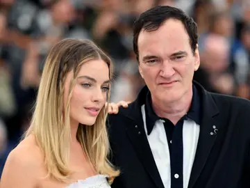 Margot Robbie junto a Quentin Tarantino Margot Robbie junto a Quentin Tarantino