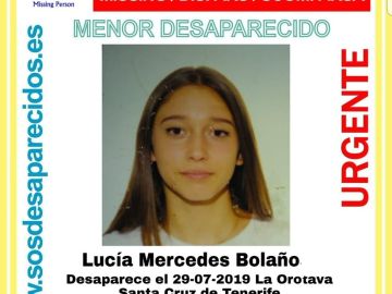 Lucía Mercedes continua desaparecida