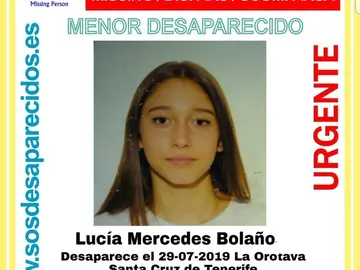 Lucía Mercedes continua desaparecida Lucía Mercedes continua desaparecida
