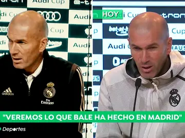 Zidane, sobre Bale y el golf : "Espero que haya entrenado, no me voy a meter en su vida personal" Zidane, sobre Bale y el golf : "Espero que haya entrenado, no me voy a meter en su vida personal"