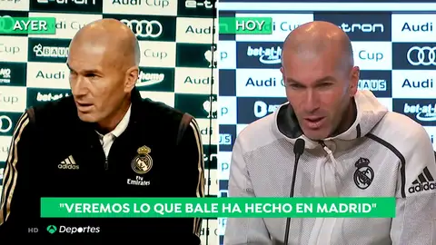 Zidane, sobre Bale y el golf : "Espero que haya entrenado, no me voy a meter en su vida personal" Zidane, sobre Bale y el golf : "Espero que haya entrenado, no me voy a meter en su vida personal"