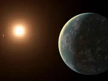 Representación de un sistema de exoplanetas Representación de un sistema de exoplanetas