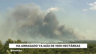 El fuego de Barchín del Hoyo podría quedar controlado este miércoles y ya ha afectado 1.500 hectáreas