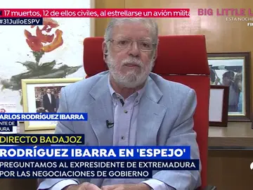 Rodríguez Ibarra: "Los trenes de Extremadura si funcionan pero se quedan sin gasolina, eso es un sabotaje" Rodríguez Ibarra: "Los trenes de Extremadura si funcionan pero se quedan sin gasolina, eso es un sabotaje"