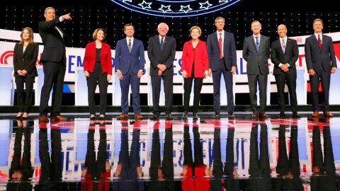 Debate dem&oacute;crata en Estados Unidos