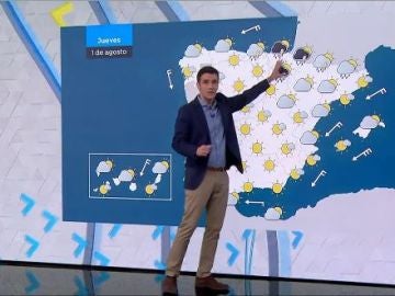 Tormentas en el norte de la península y tiempo estable en el resto del país