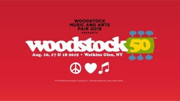 Cartel de Woodstock 50
