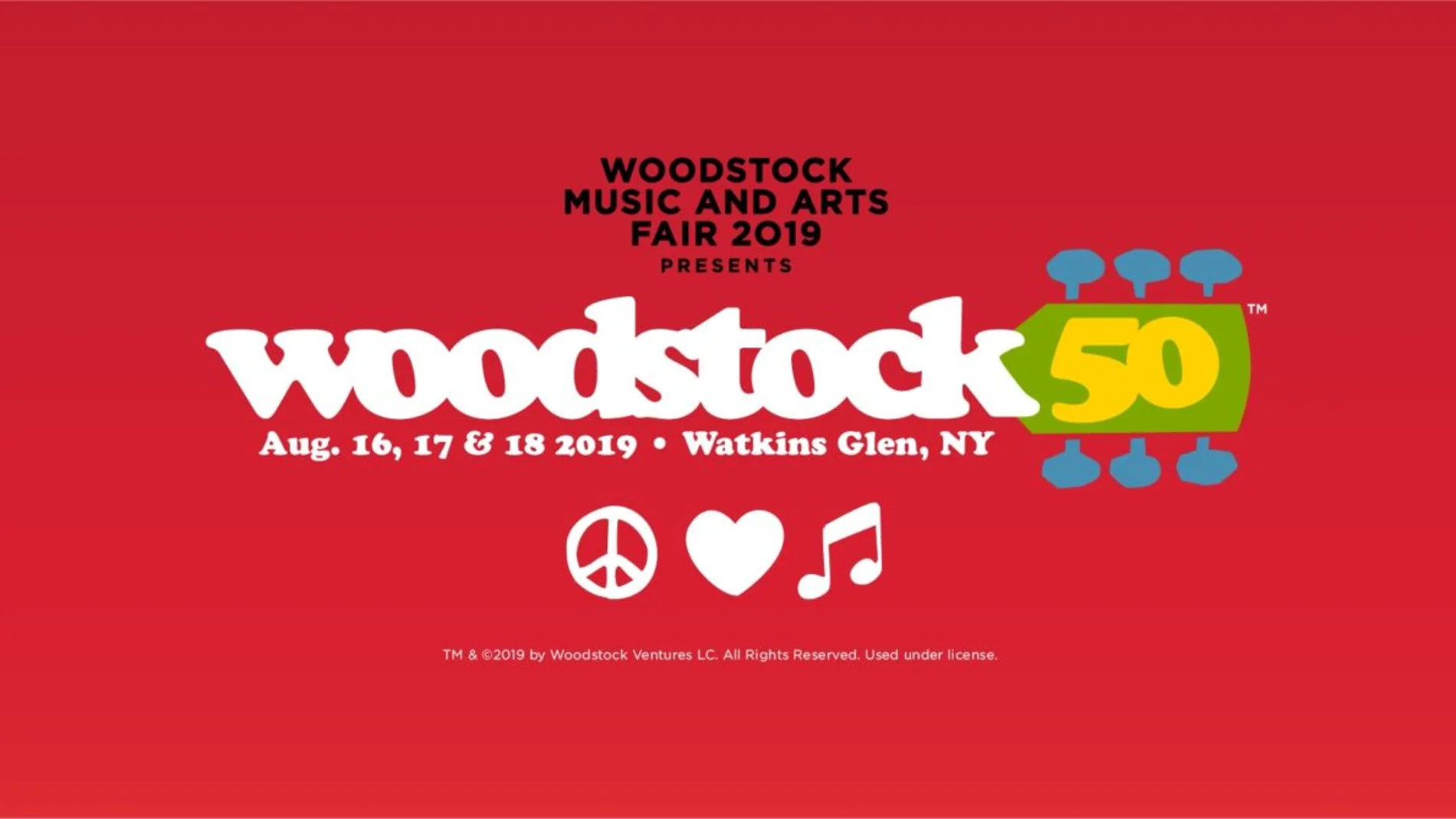 Cartel de Woodstock 50 Cartel de Woodstock 50