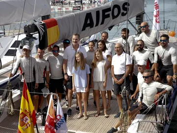 Los Reyes y sus hijas asisten a la 38ª Copa del Rey Mapfre en Palma Los Reyes y sus hijas asisten a la 38ª Copa del Rey Mapfre en Palma