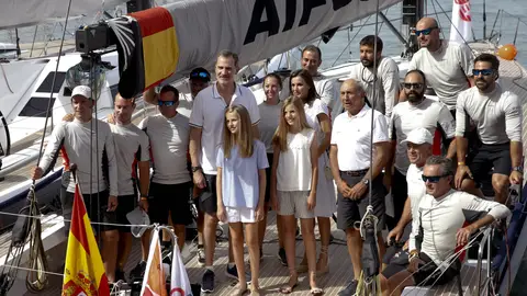 Los Reyes y sus hijas asisten a la 38ª Copa del Rey Mapfre en Palma Los Reyes y sus hijas asisten a la 38ª Copa del Rey Mapfre en Palma