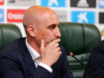 Luis Rubiales, en actitud pensativa Luis Rubiales, en actitud pensativa