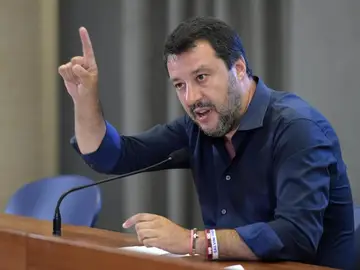 El ministro del Interior italiano, Matteo Salvini El ministro del Interior italiano, Matteo Salvini
