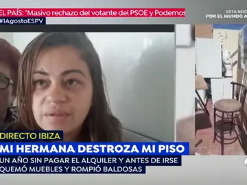 Una inquilina destroza la casa de la sueña, su hermana Una inquilina destroza la casa de la sueña, su hermana