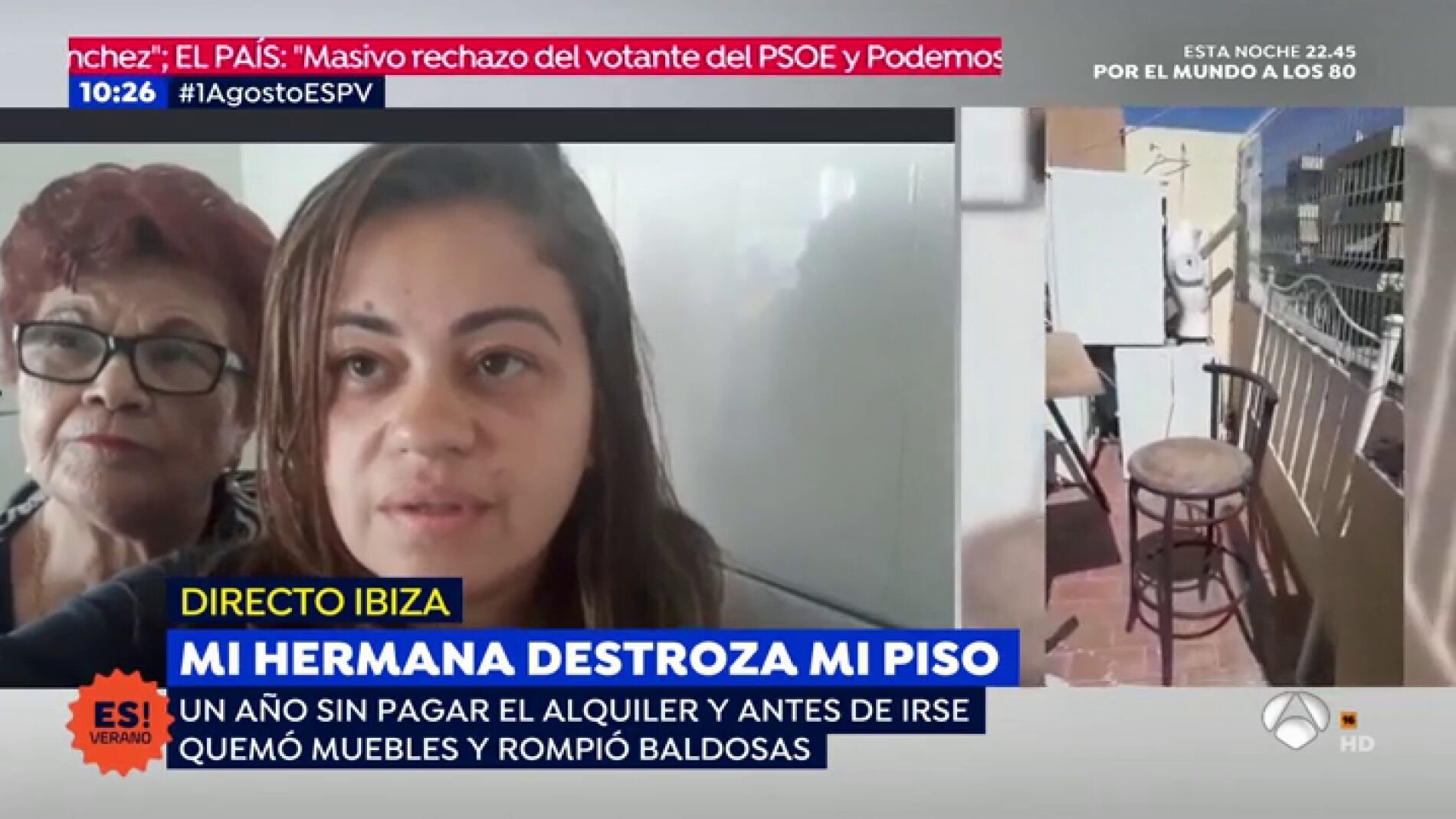 Una inquilina destroza la casa de la sue&ntilde;a, su hermana