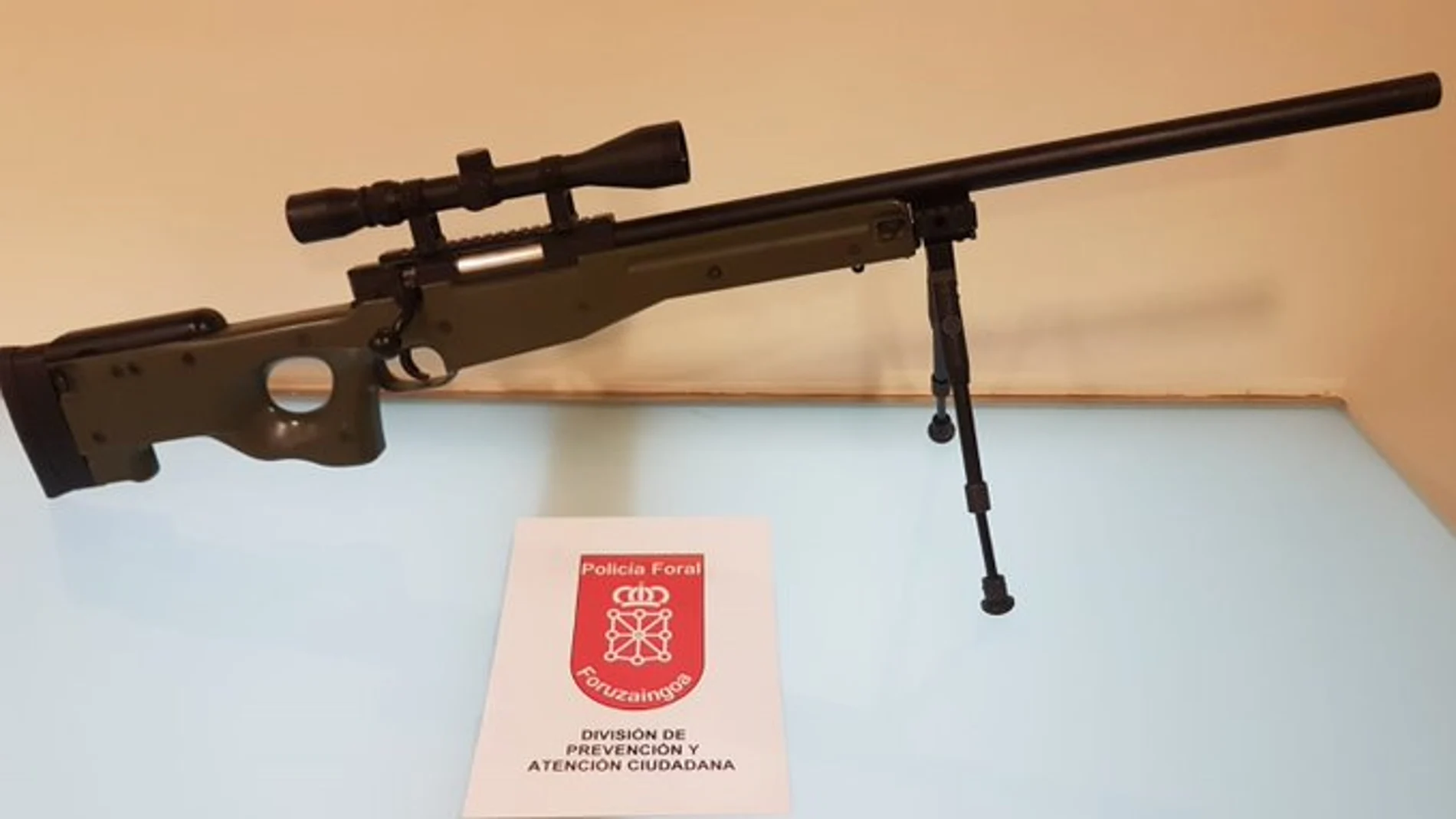La Policía Foral denuncia a un hombre por ir con un fusil por la calle La Policía Foral denuncia a un hombre por ir con un fusil por la calle
