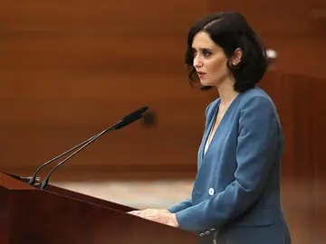 Isabel Díaz Ayuso en su discurso de investidura Isabel Díaz Ayuso en su discurso de investidura