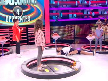 El flexible y extraño baile de un concursante en '¡Ahora caigo!' El flexible y extraño baile de un concursante en '¡Ahora caigo!'