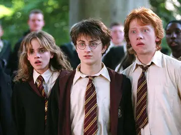 Hermione, Harry y Ron en 'Harry Potter' Hermione, Harry y Ron en 'Harry Potter'