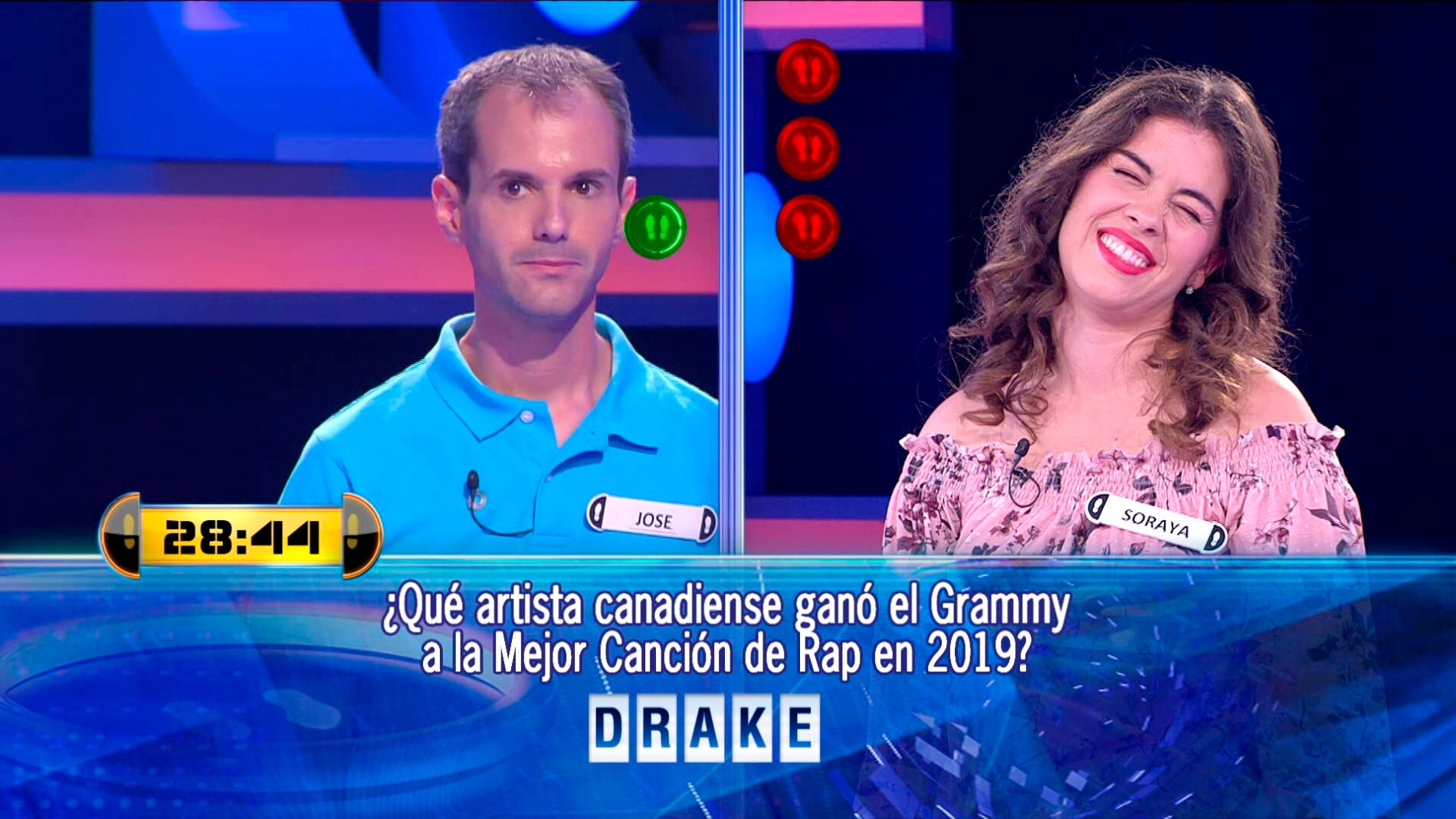 Una concursante de &lsquo;&iexcl;Ahora caigo!&rsquo; pierde sus tres comodines en un &uacute;nico duelo