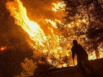 Incendio en Grecia
