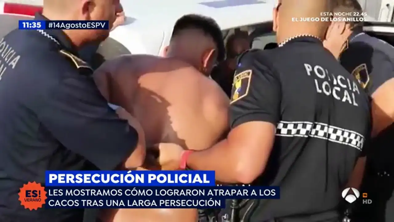 Los agentes atrapan a los ladrones de Santa Pola tras una fuga de película