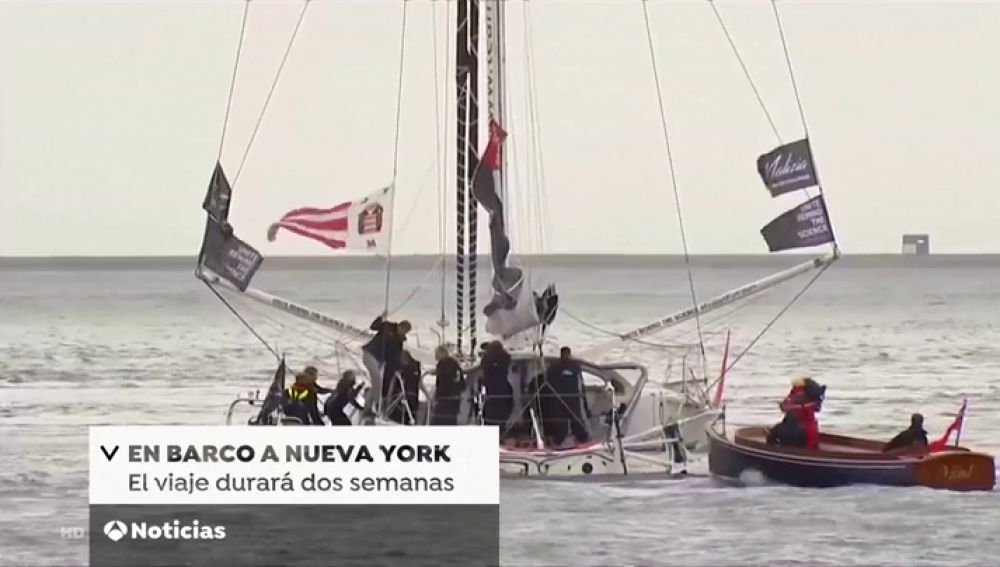 Greta Thunberg se prepara para cruzar el océano Atlántico en un pequeño velero