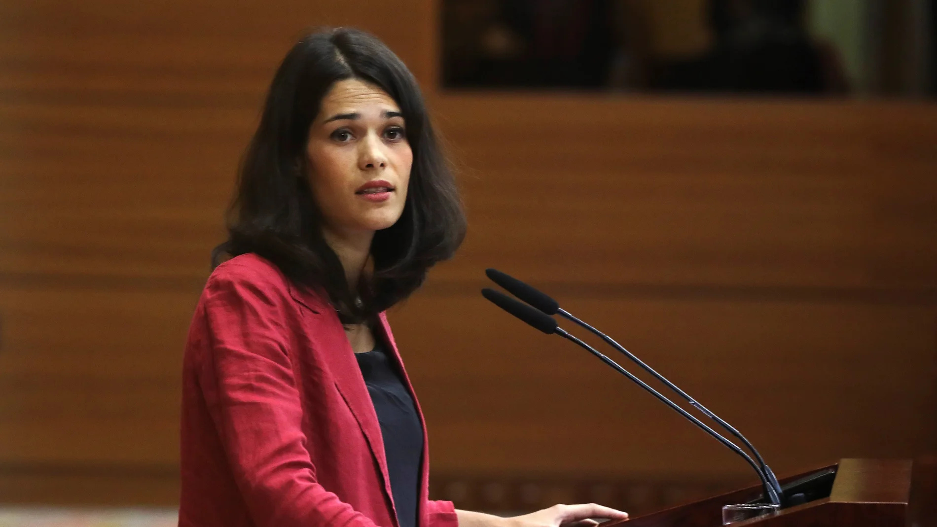 La portavoz de Unidas Podemos en la Asamblea de Madrid, Isa Serra La portavoz de Unidas Podemos en la Asamblea de Madrid, Isa Serra